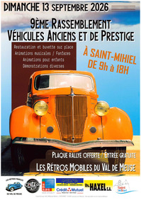 Rassemblement de véhicules anciens et de prestige