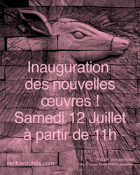 Inauguration des nouvelles oeuvres à Vent des Forêts