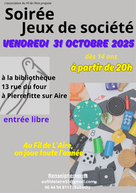 Soirée jeux de société