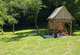 Cabane-tente perchée camping du bois joli - Saint-Maurice-sous-les-Côtes