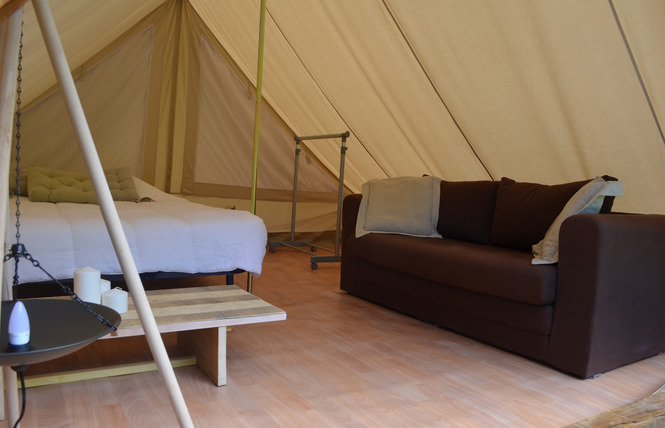 Cabane tente camping du bois joli 4 - Saint-Maurice-sous-les-Côtes