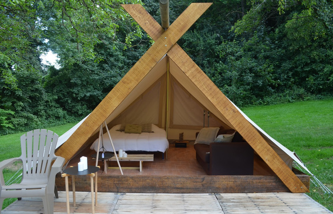 Cabane tente camping du bois joli 5 - Saint-Maurice-sous-les-Côtes