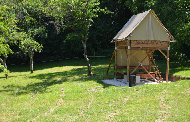 Cabane-tente perchée camping du bois joli 1 - Saint-Maurice-sous-les-Côtes