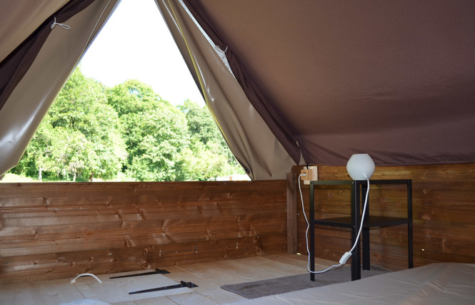 Cabane-tente perchée camping du bois joli 5 - Saint-Maurice-sous-les-Côtes